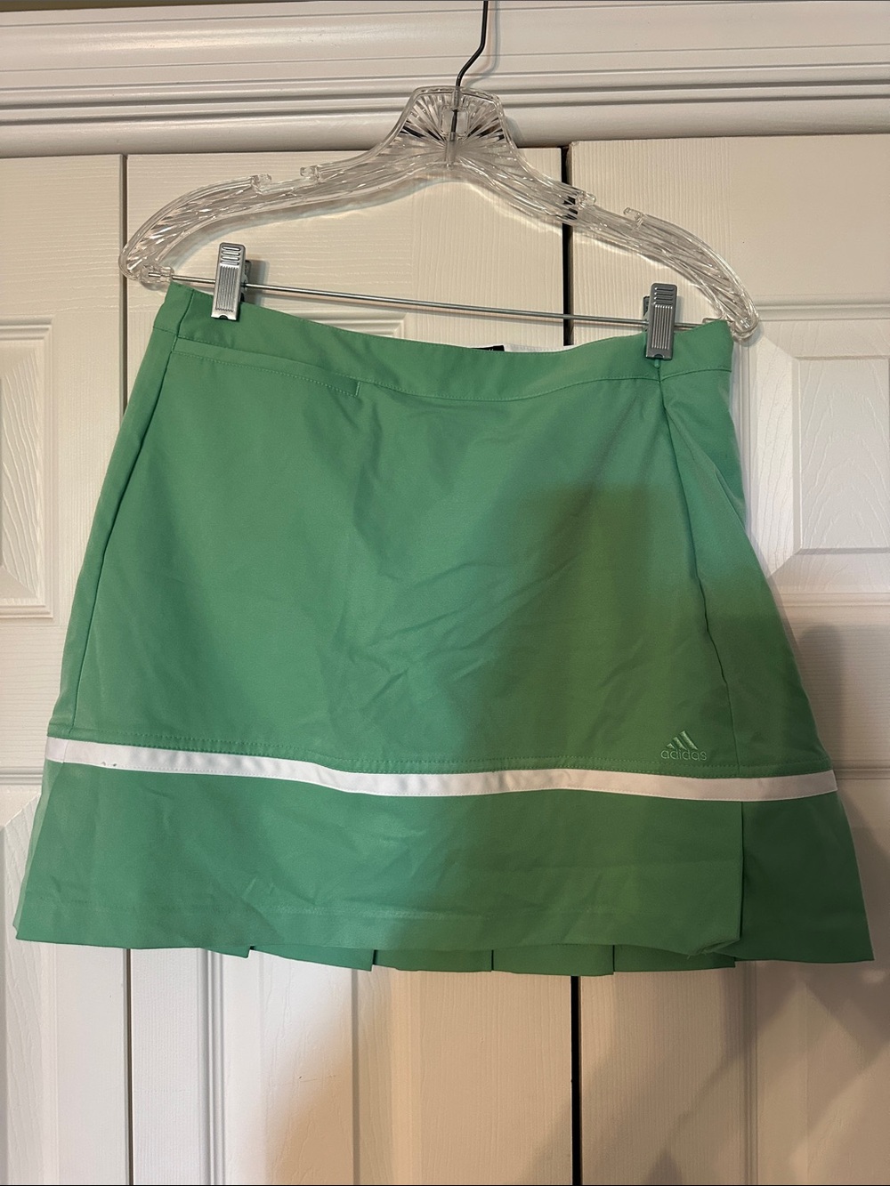 adidas Green Skort with White Stripe